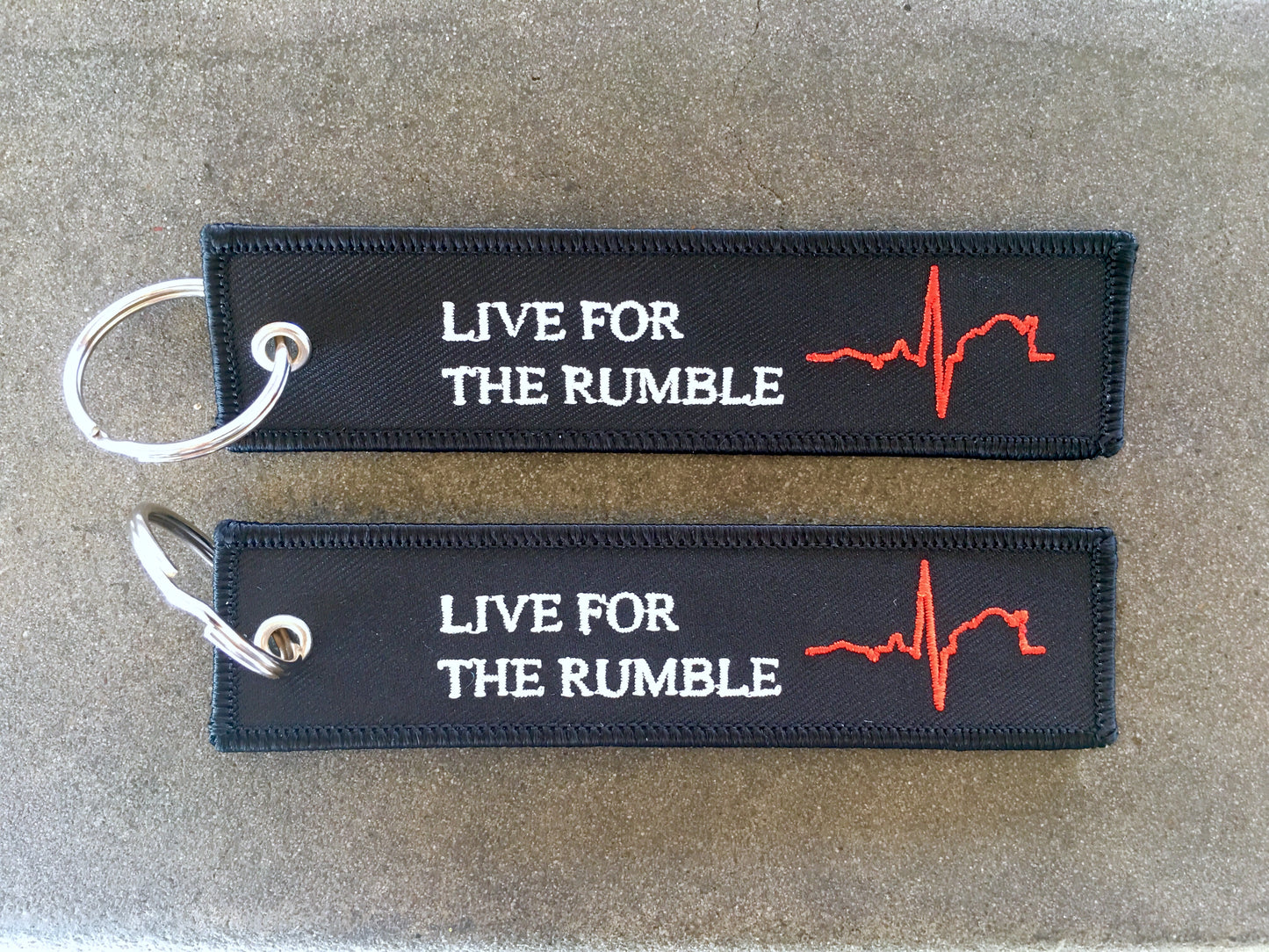 "LIVE FOR THE RUMBLE" JET TAG